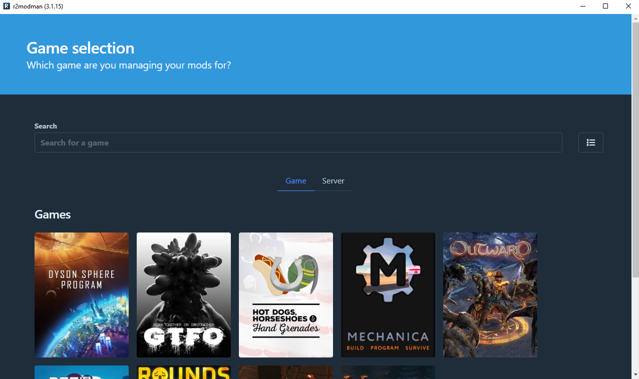 R2ModMan, R2 Mod Manager 